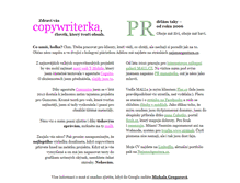Tablet Screenshot of copywriterka.cz